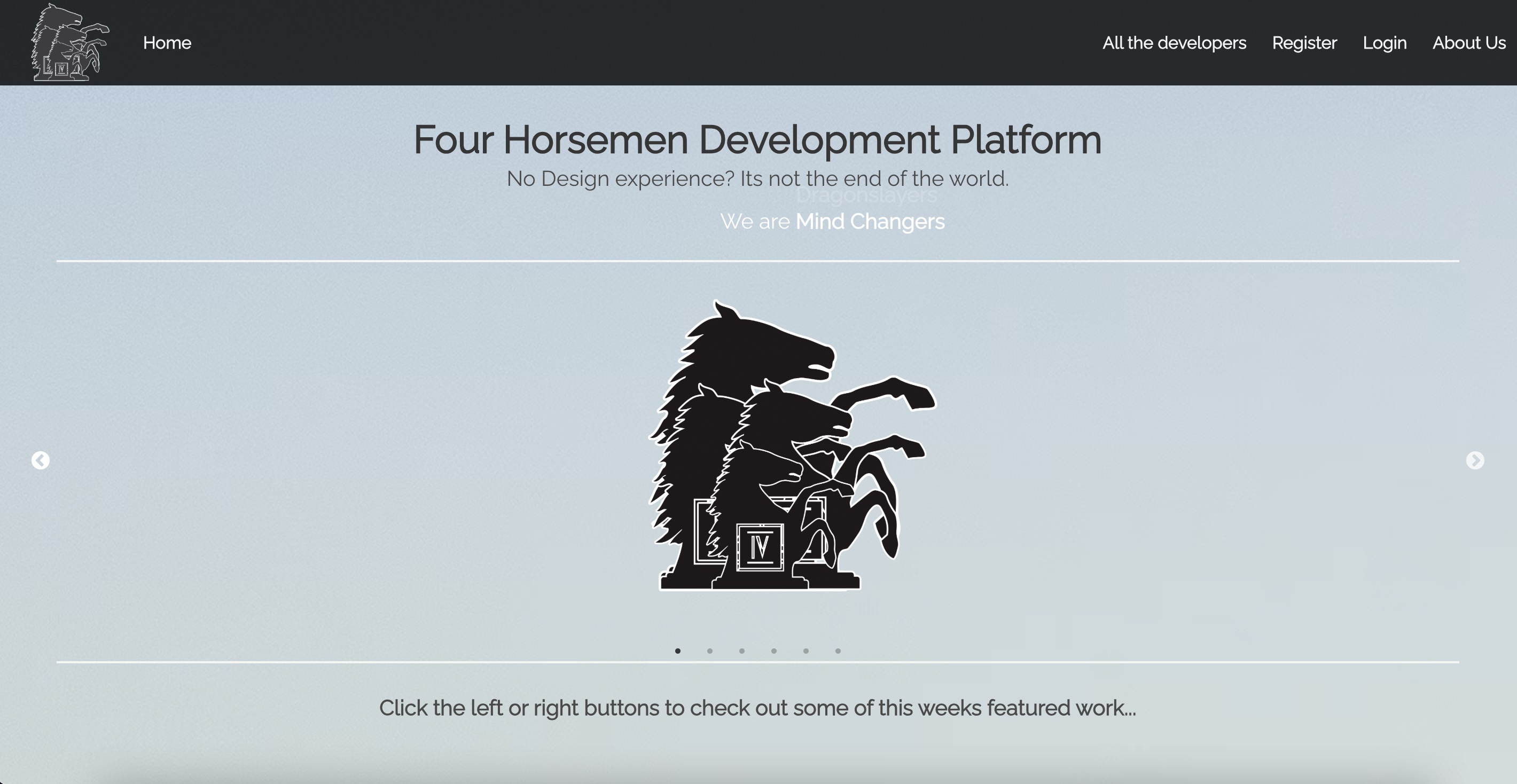 Developers Code Shop application screenshot